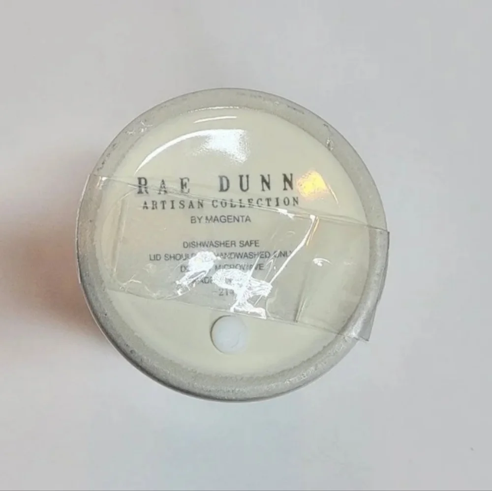 Rae Dunn Pumpkin Spice Ceramic Travel Tumbler Mug Cup with Lid Fall Autumn